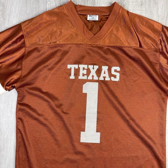 Vintage University Of Texas Longhorns UT Pro Edge Football Jersey #1 Medium Q - Picture 4 of 9